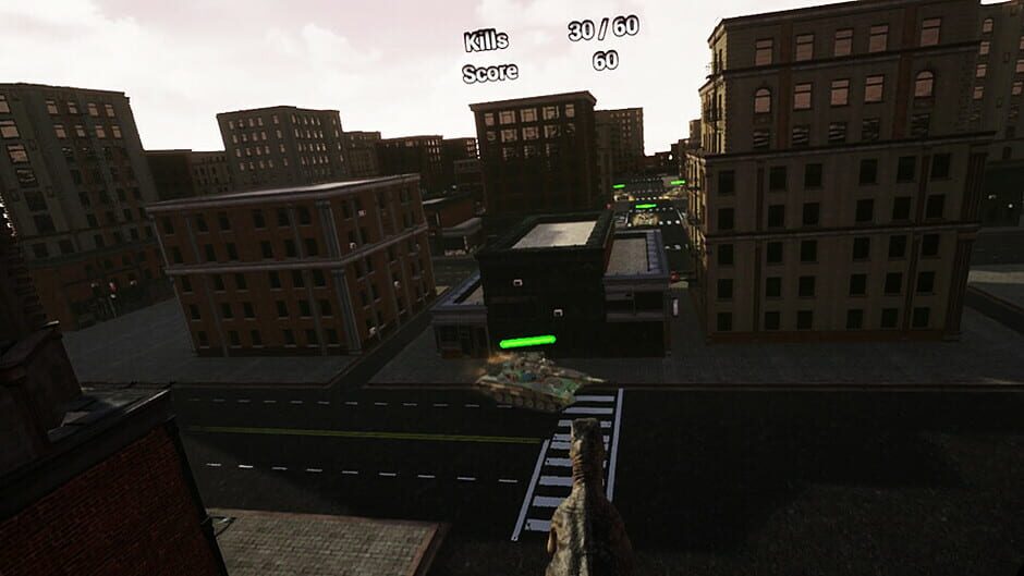 สกรีนช็อตจาก VR Dinosaur City War (รูปที่ 7)