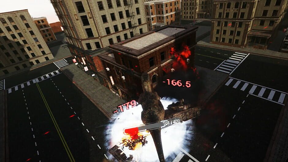 สกรีนช็อตจาก VR Dinosaur City War (รูปที่ 8)