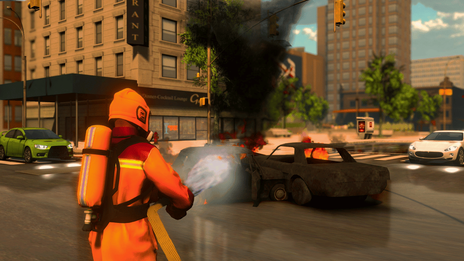Firefighter Simulator 911: Car Fire Truck Driver Screenshot