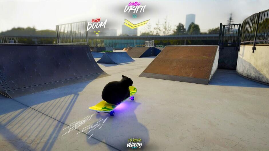 Skateboard Drifting Simulator with Maxwell Cat: The Game Screenshot