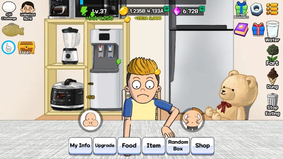 Кадър от Food Fighter Clicker Games