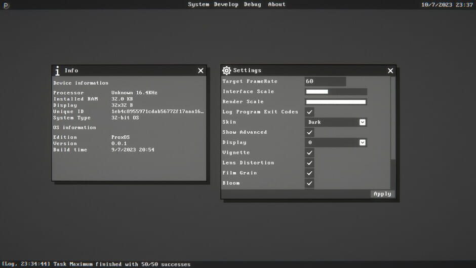 ProxOS screenshot