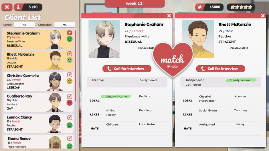 Matchmaker Agency screenshot 2