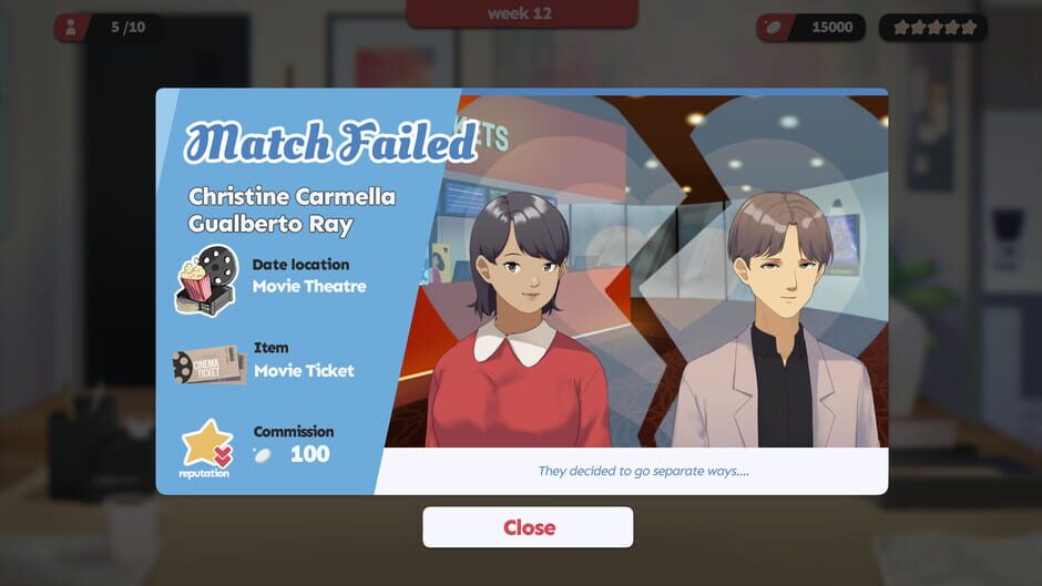 Matchmaker Agency Screenshot