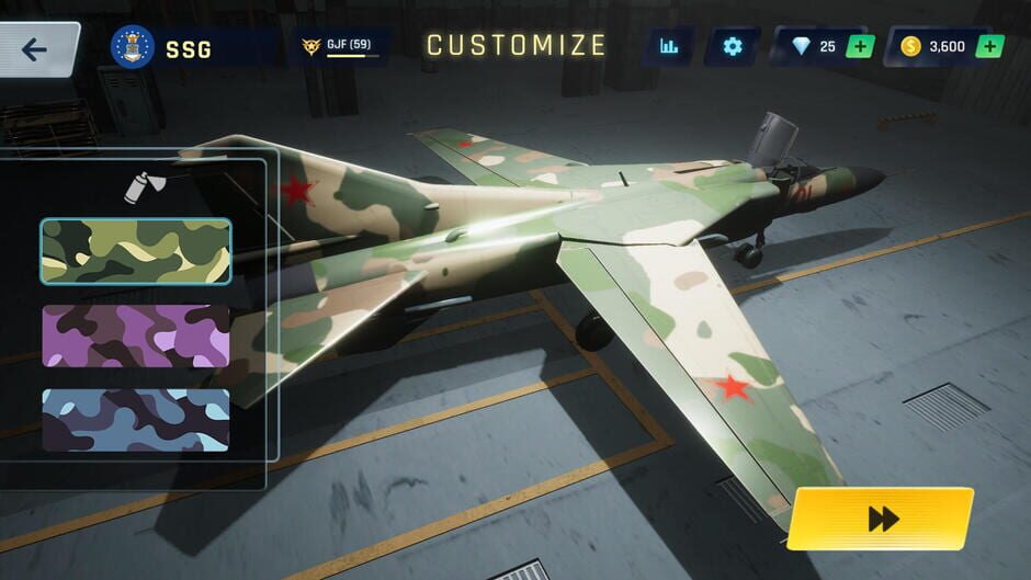 สกรีนช็อตจาก Sky Warriors: Airplane Games (รูปที่ 6)