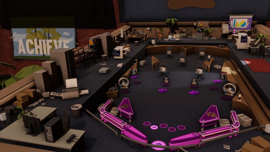 สกรีนช็อตจาก Roxy Raccoon's Pinball Panic: Workplace Worries (รูปที่ 5)