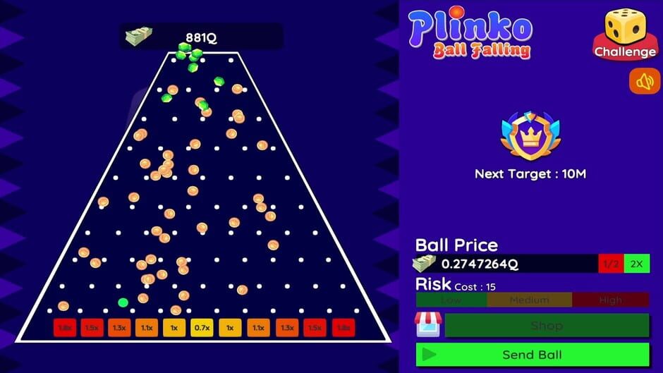 สกรีนช็อตจาก Plinko: Ball Falling (รูปที่ 5)