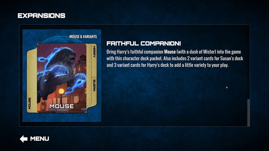 Dresden Files Cooperative Card Game: Mouse & Variants Screenshot