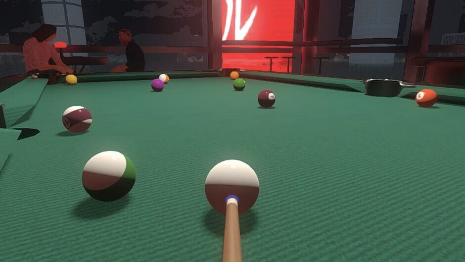 Friends Play Pool Screenshot