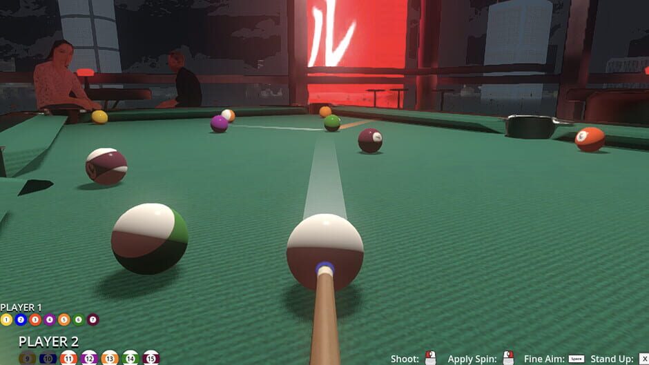 Friends Play Pool Screenshot