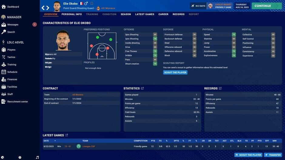 Pro Basketball Manager 2024 Screenshot