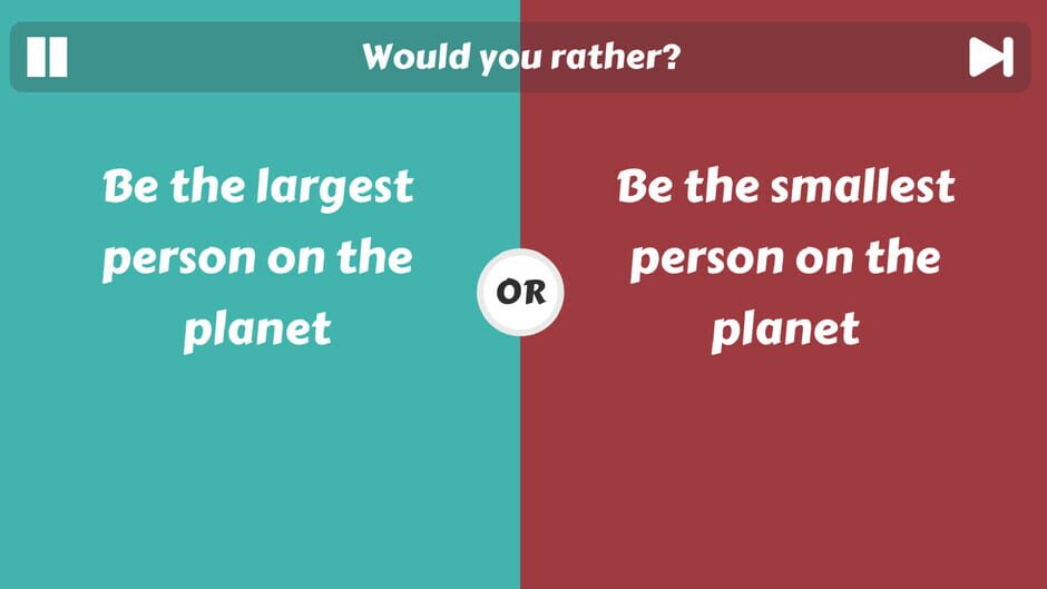 Choice Clash: What Would You Rather? Screenshot
