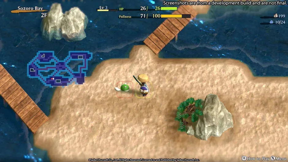 Shiren the Wanderer: The Mystery Dungeon of Serpentcoil Island, captura de tela 3