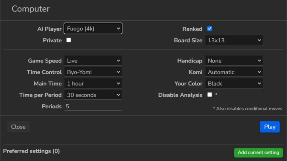 Online-Go.com screenshot