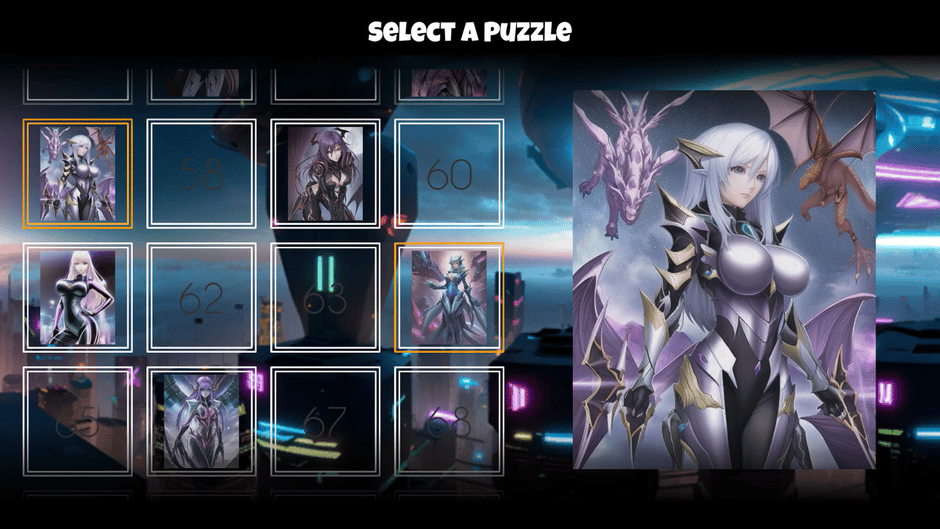Anime Poly Puzzle: Sci-Fi Maidens Screenshot