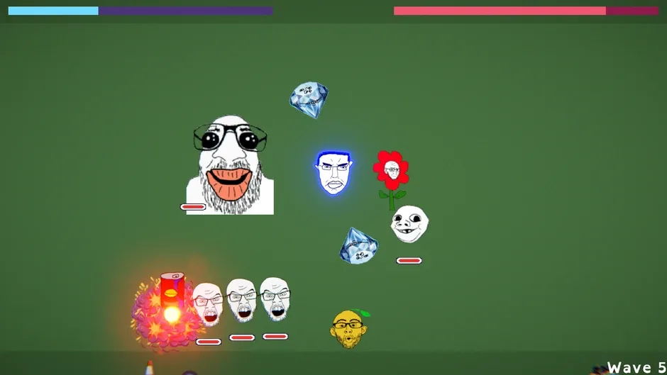 Screenshot 1 from Gem Defender: Soyjak Survivors