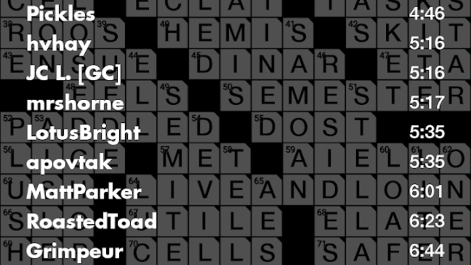 Crosswords Screenshot