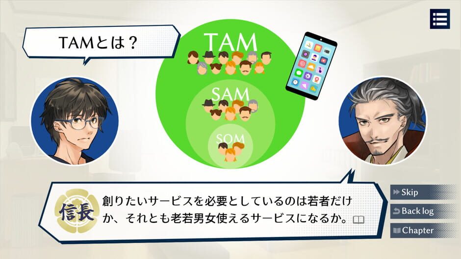 สกรีนช็อตจาก Start a Startup with a Legendary Japanese Warlord (รูปที่ 4)