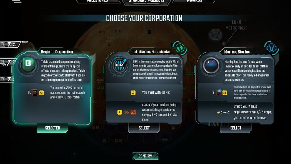 Terraforming Mars: Venus Next Screenshot