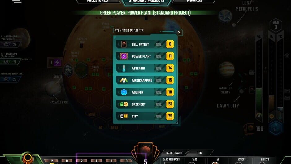 Terraforming Mars: Venus Next Screenshot