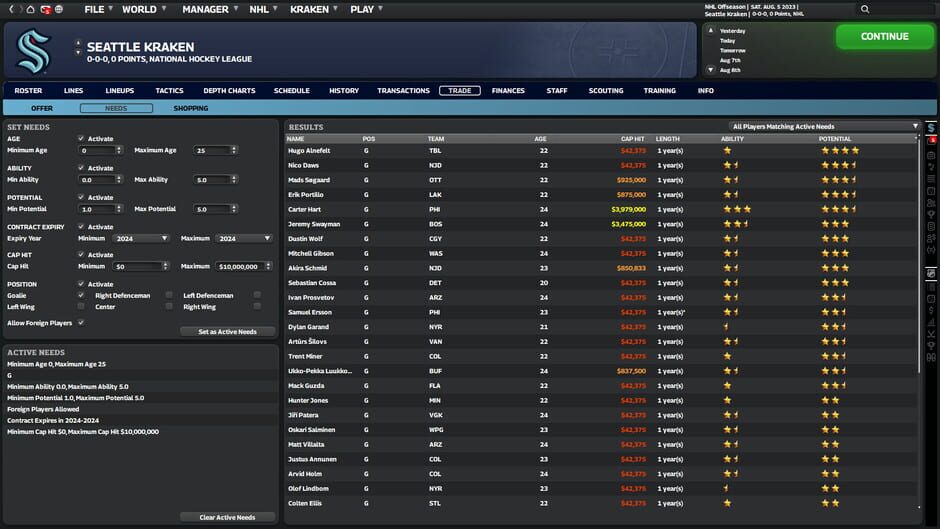 Franchise Hockey Manager 10 Screenshot