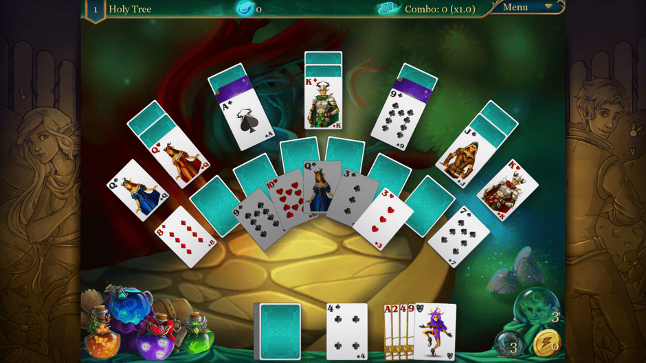 Magic Cards Solitaire 2: The Fountain of Life Screenshot