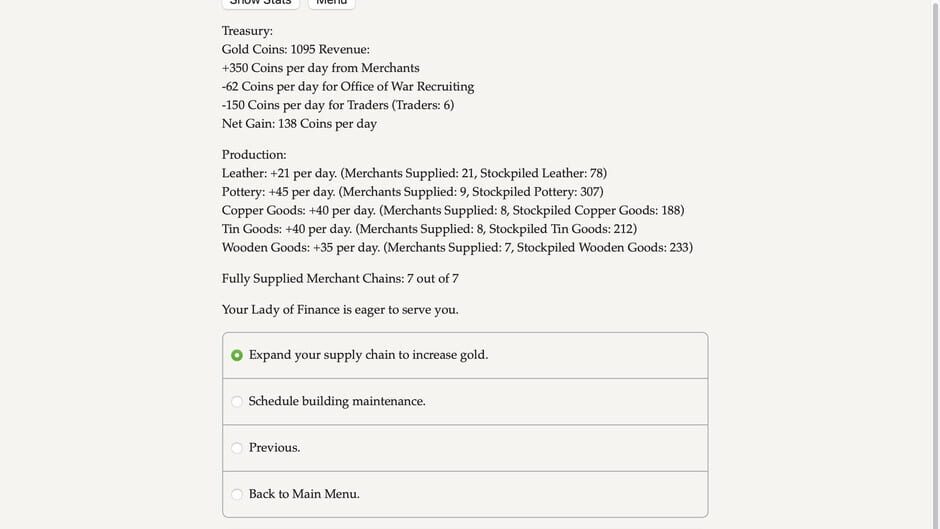 Daria: A Kingdom Simulator Screenshot