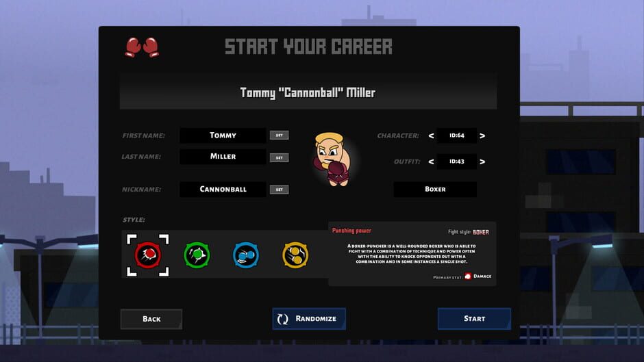 Boxing School: Solo Career Mode Screenshot