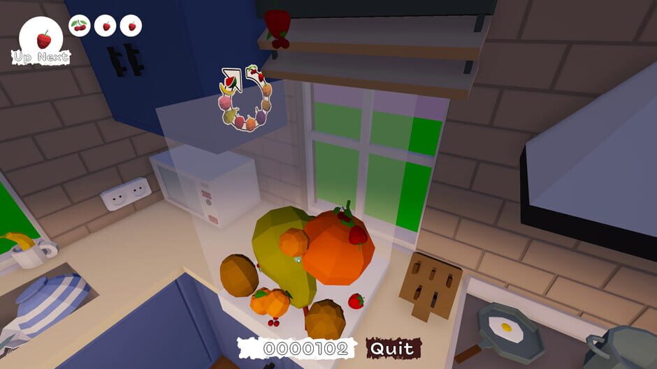 3D Watermelon Game Screenshot