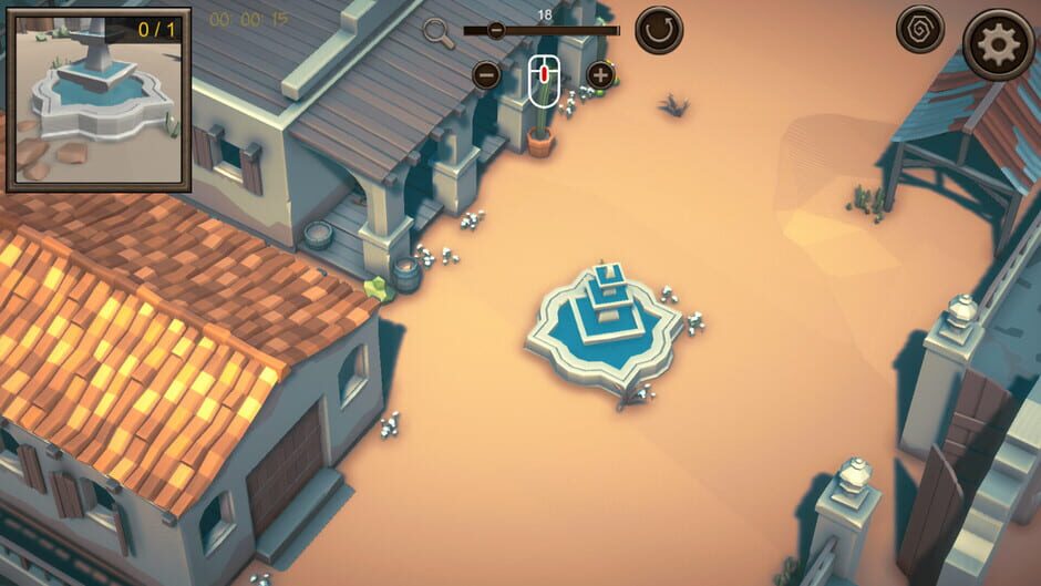 3D Puzzle: Wild West Screenshot