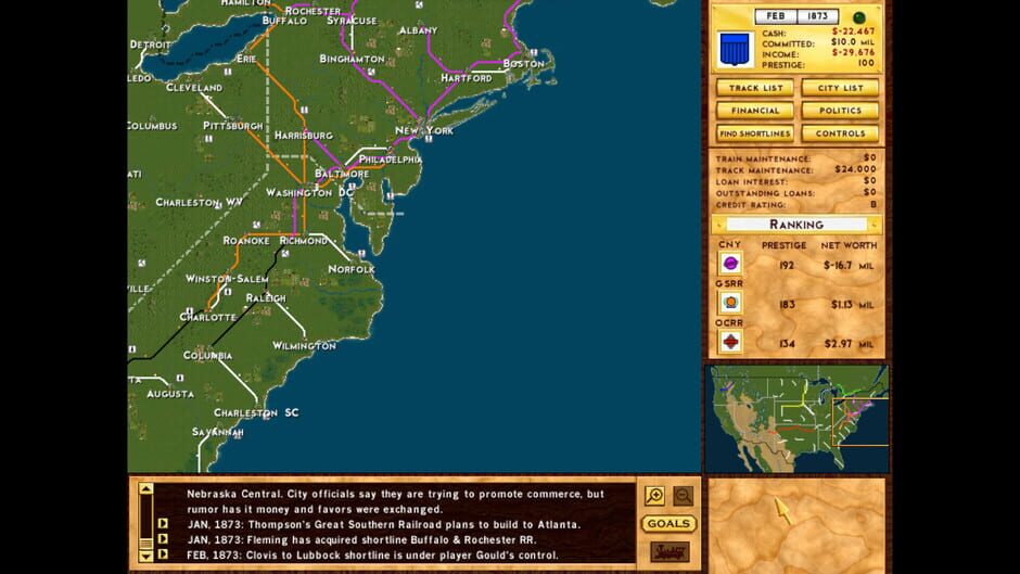 Rails Across America Screenshot