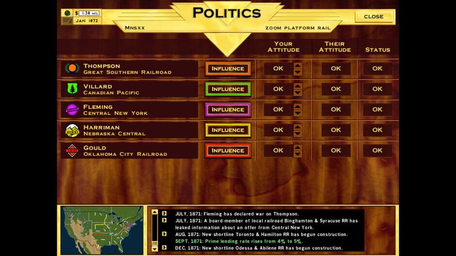 Rails Across America Screenshot