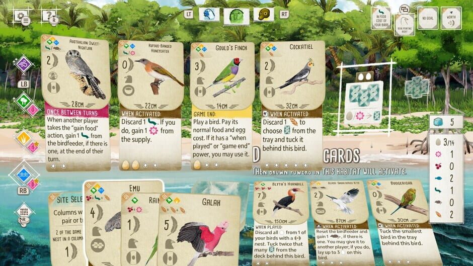 Wingspan + European Expansion + Oceania Expansion Screenshot