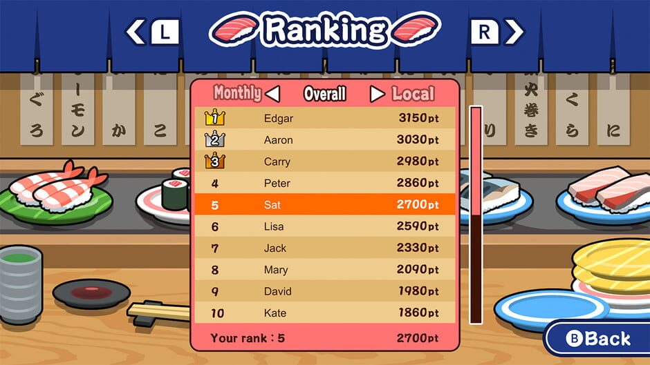 Sushi Shot Screenshot