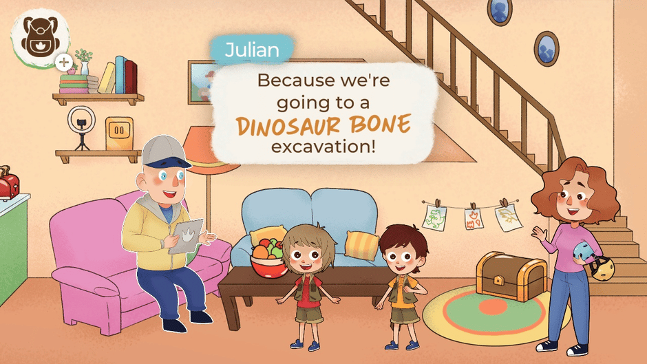 Dani and Evan: Dinosaur books Screenshot