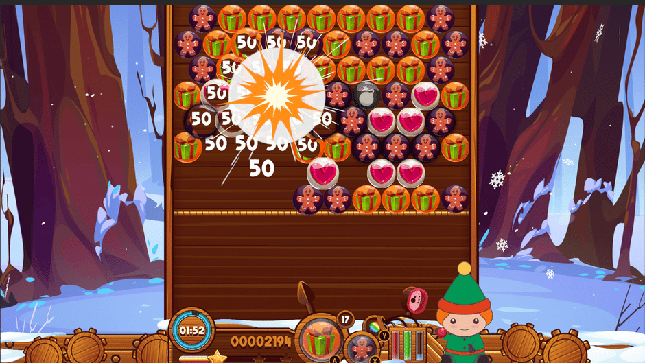 Christmas Bubble Puzzle Screenshot