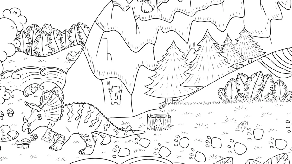 100 Dino Cats, captura de tela 2