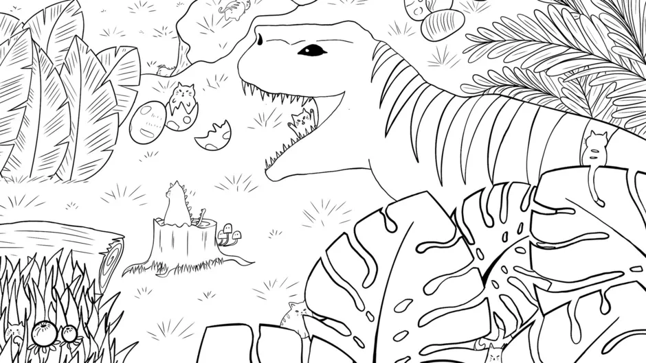 100 Dino Cats, captura de tela 3