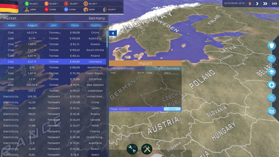Economia: Millennium Screenshot