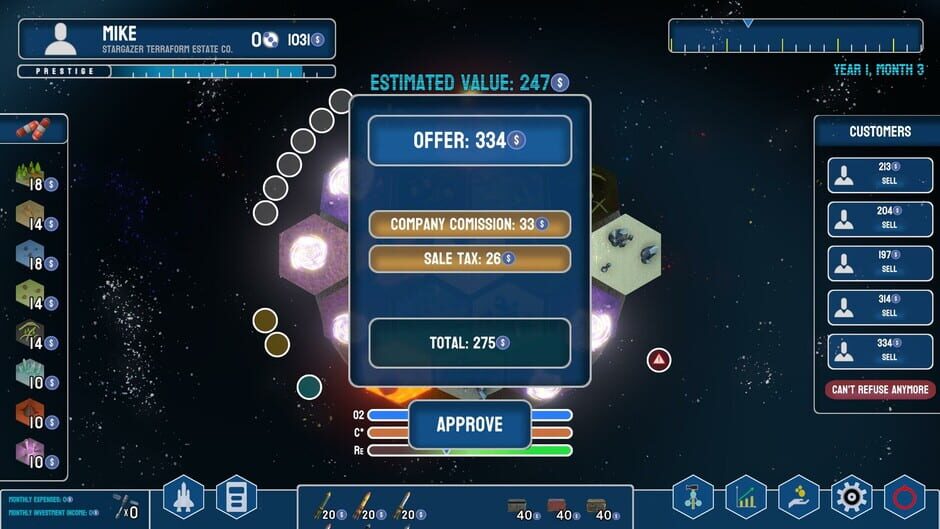 สกรีนช็อตจาก Stargazer's Terraforming Estate Co. (รูปที่ 10)