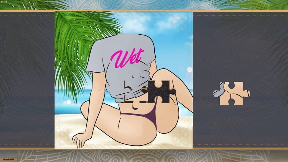 LineArt Jigsaw Puzzle: Erotica Summer Screenshot