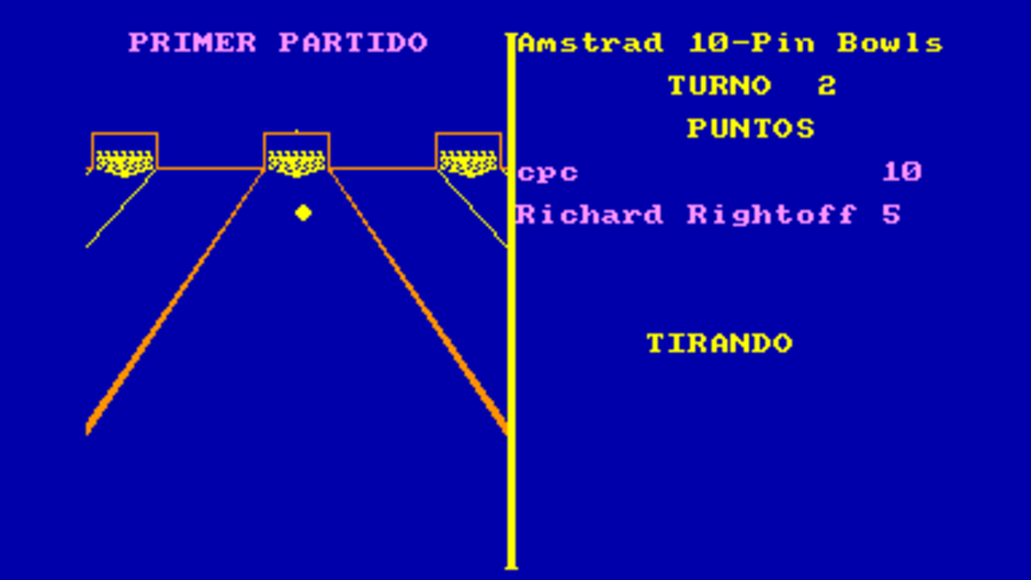 Amstrad 10-Pin Bowls Screenshot