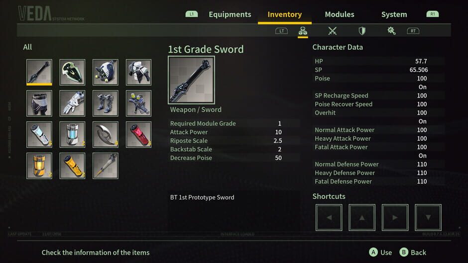 Screenshot V.E.D.A