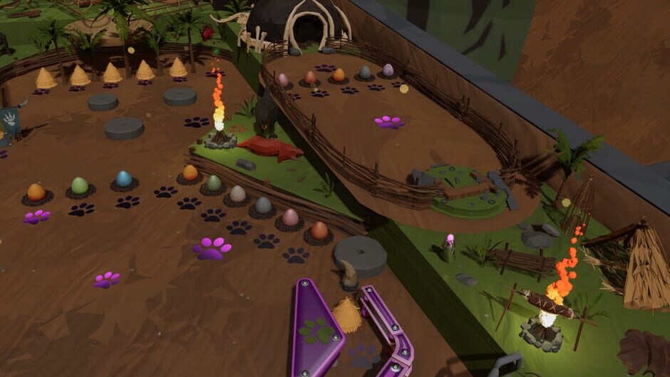 สกรีนช็อตจาก Roxy Raccoon's Pinball Panic: Prehistoric Paradise (รูปที่ 3)