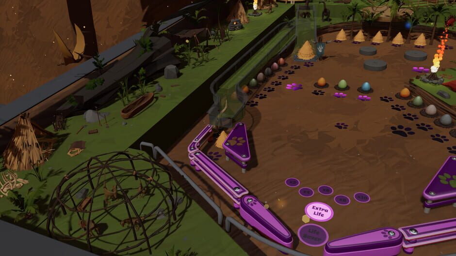 สกรีนช็อตจาก Roxy Raccoon's Pinball Panic: Prehistoric Paradise (รูปที่ 5)