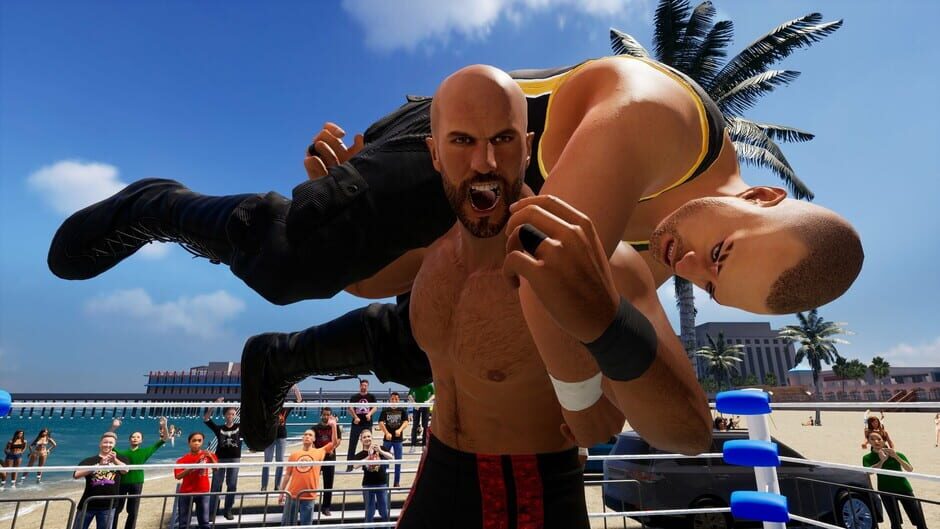 All Elite Wresting: Fight Forever - Giant Swing in the Ring Screenshot