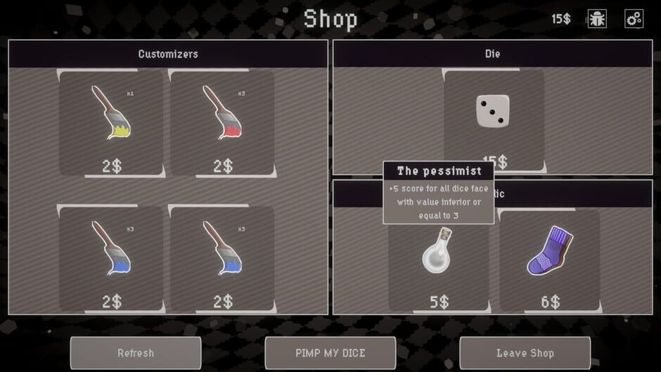 Screenshots Pimp My Dice