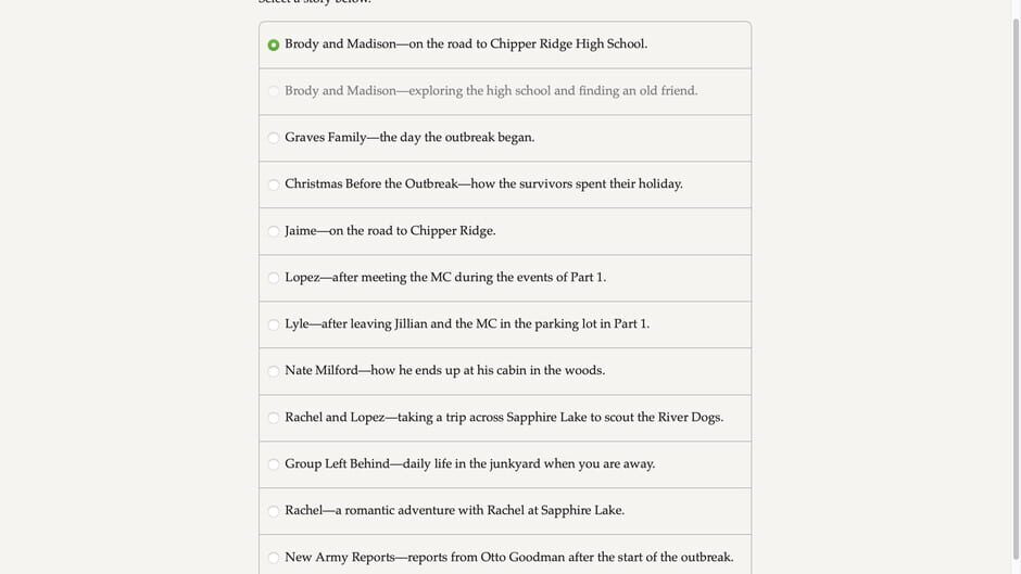 Zombie Exodus: Safe Haven - Side Stories 2 Screenshot