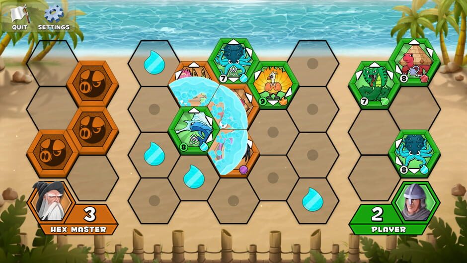 Attack on Hex Island Screenshot