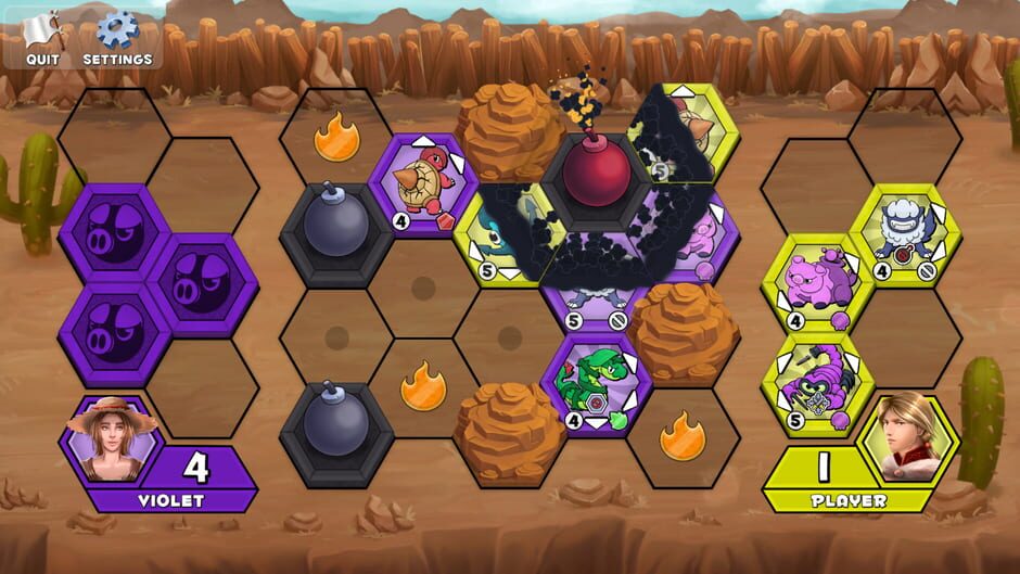 Attack on Hex Island Screenshot